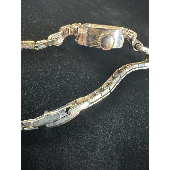 Vintage Omega 14K Gold Ladies Watch Diamond Bracelet Swiss Estate 13.2g 38 Stone main image 9